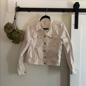 Sonoma Women's Light Beige Jean Jacket